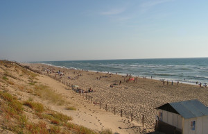 Пляж в Мимизан, Франция – фотографии Франции