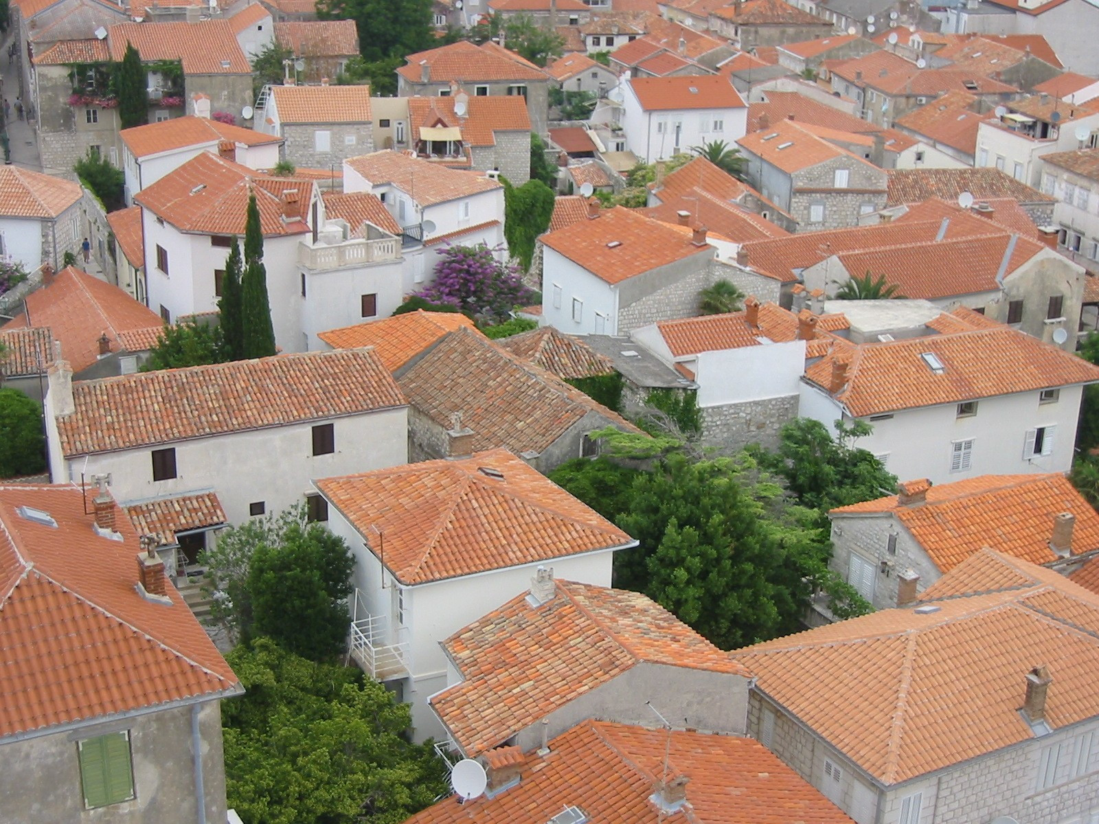 Крыши домов в Раб, Хорватия. Фото 16 – фотографии Хорватии