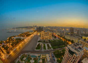 Набережная Баку, вид сверху – фотографии Азербайджана