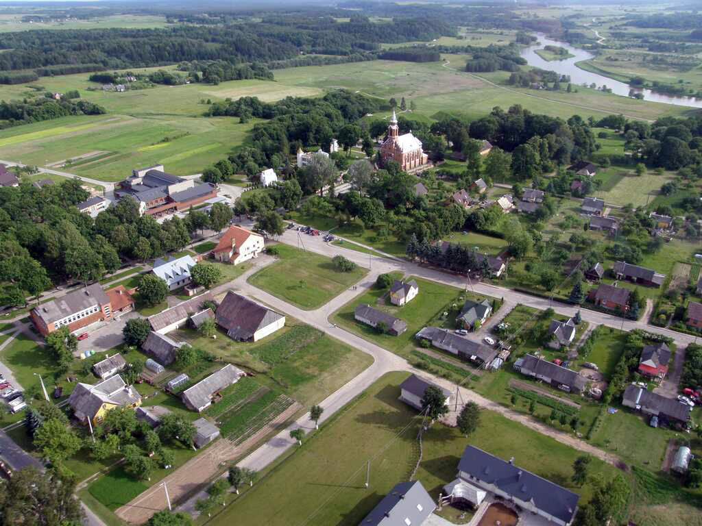Вид на Кернаве с высоты птичьего полёта – фотографии Литвы