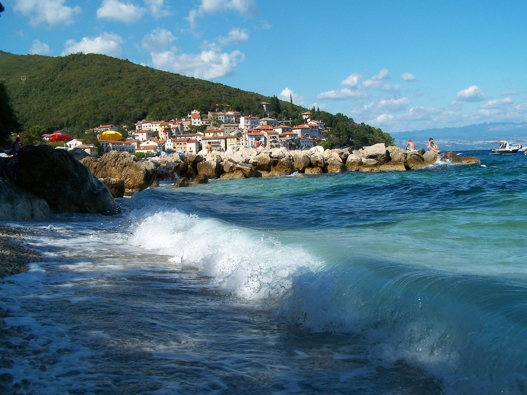 Море в Мощеничка-Драга, Хорватия. Фото 8 – фотографии Хорватии