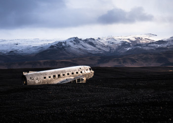 Крушение военного самолёта в Исландии – фотографии Исландии