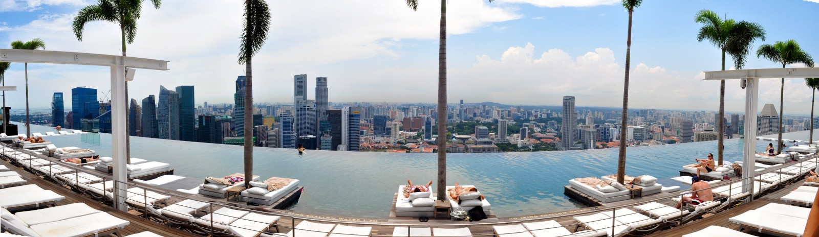 Бассейн в Marina Bay Sands, Сингапур – фотографии Сингапура