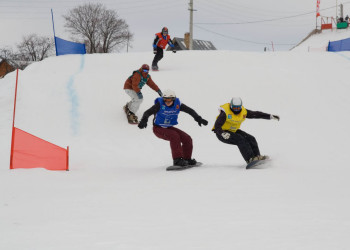 Сноубордисты в Хабарское, Россия. Фото 1 – фотографии России