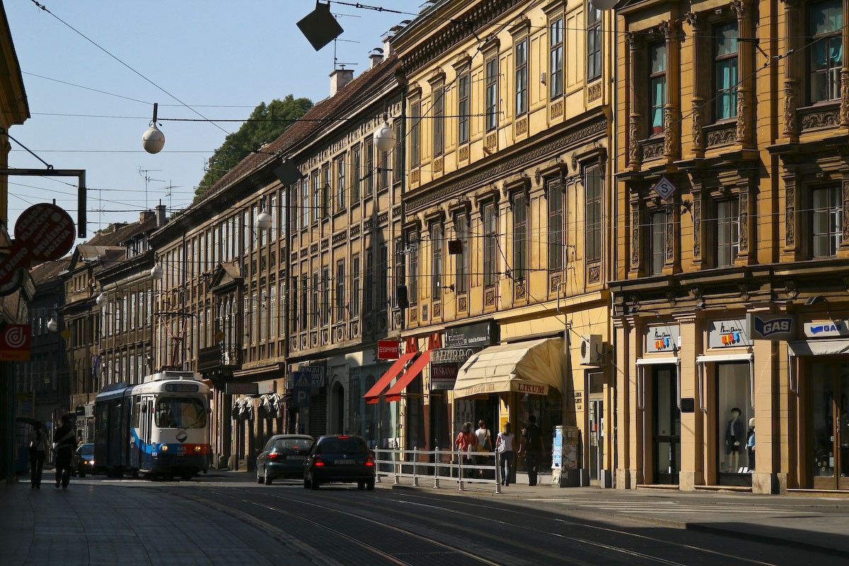 Улица в Загребе, Хорватия. Фото 39 – фотографии Хорватии