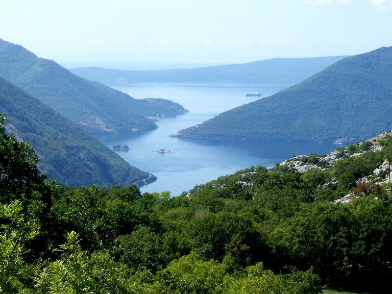 Панорамный вид в Которском заливе, Черногория. Фото 14 – фотографии Черногории