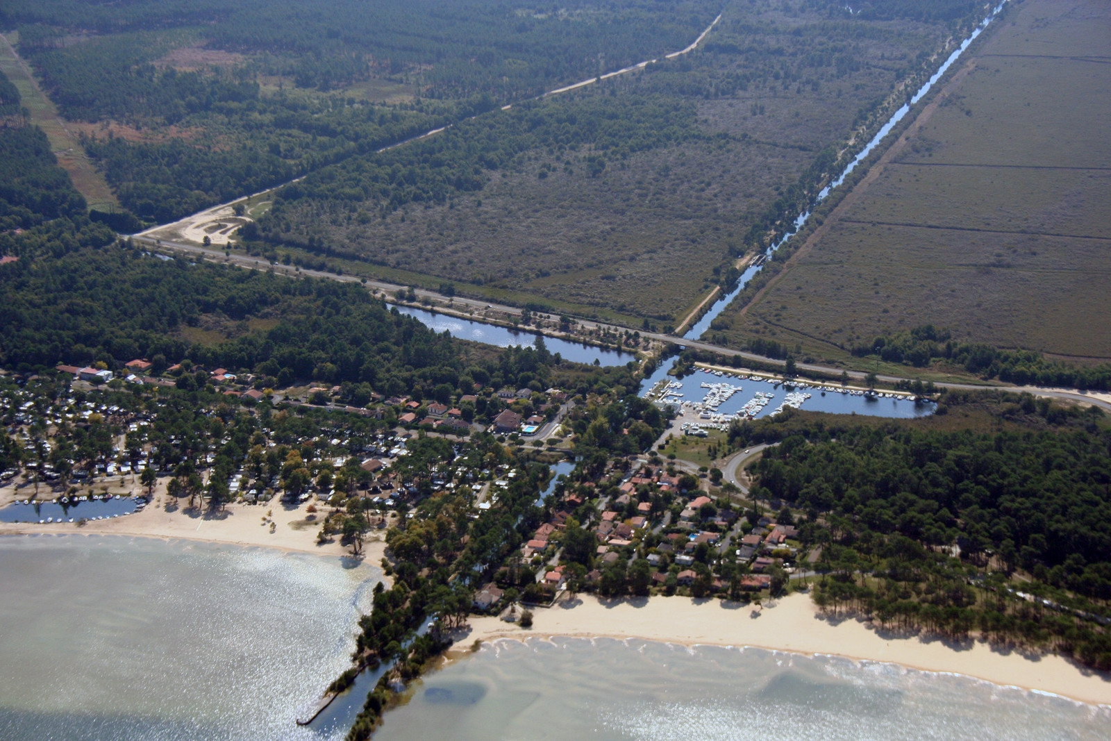Панорамный вид в Бикарроссе, Франция – фотографии Франции
