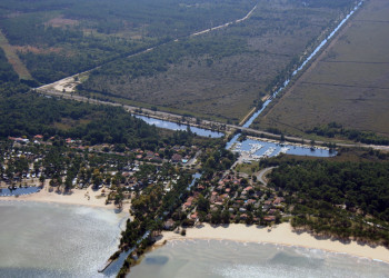 Панорамный вид в Бикарроссе, Франция – фотографии Франции