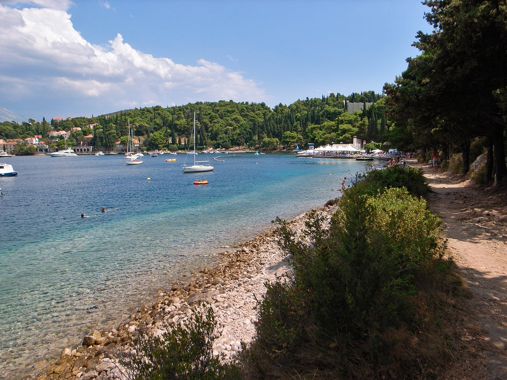 Пляж в Цавтате, Хорватия. Фото 4 – фотографии Хорватии