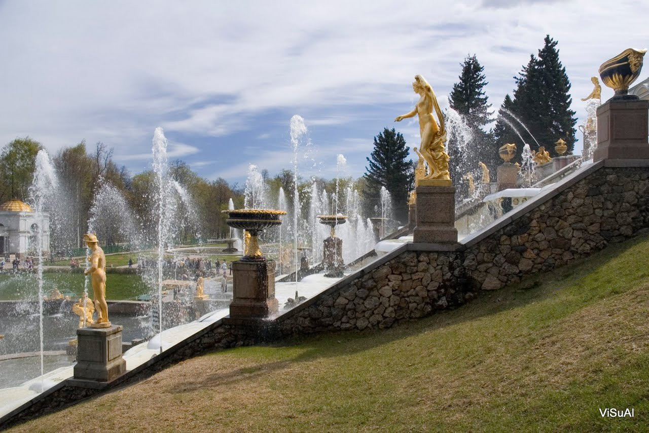 Фонтан в Петергофе, Россия. Фото 15 – фотографии России