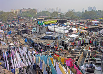 Уличная прачечная в Индии – фотографии Индии