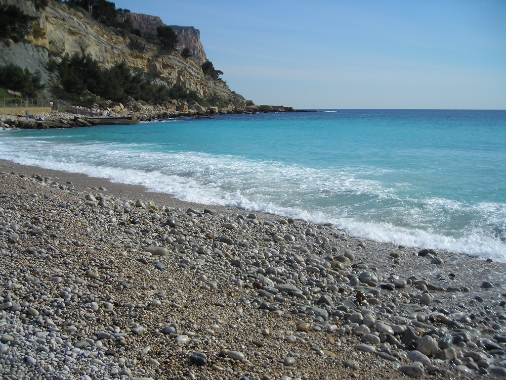 Пляж в Кассис, Франция – фотографии Франции