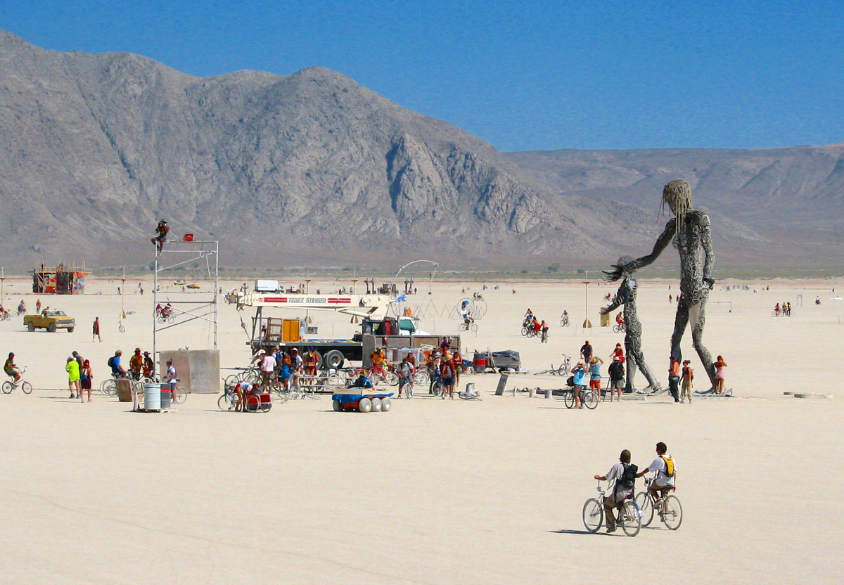 Пустыня Невады, фестиваль "Горящий человек". Фото 5 – фотографии США