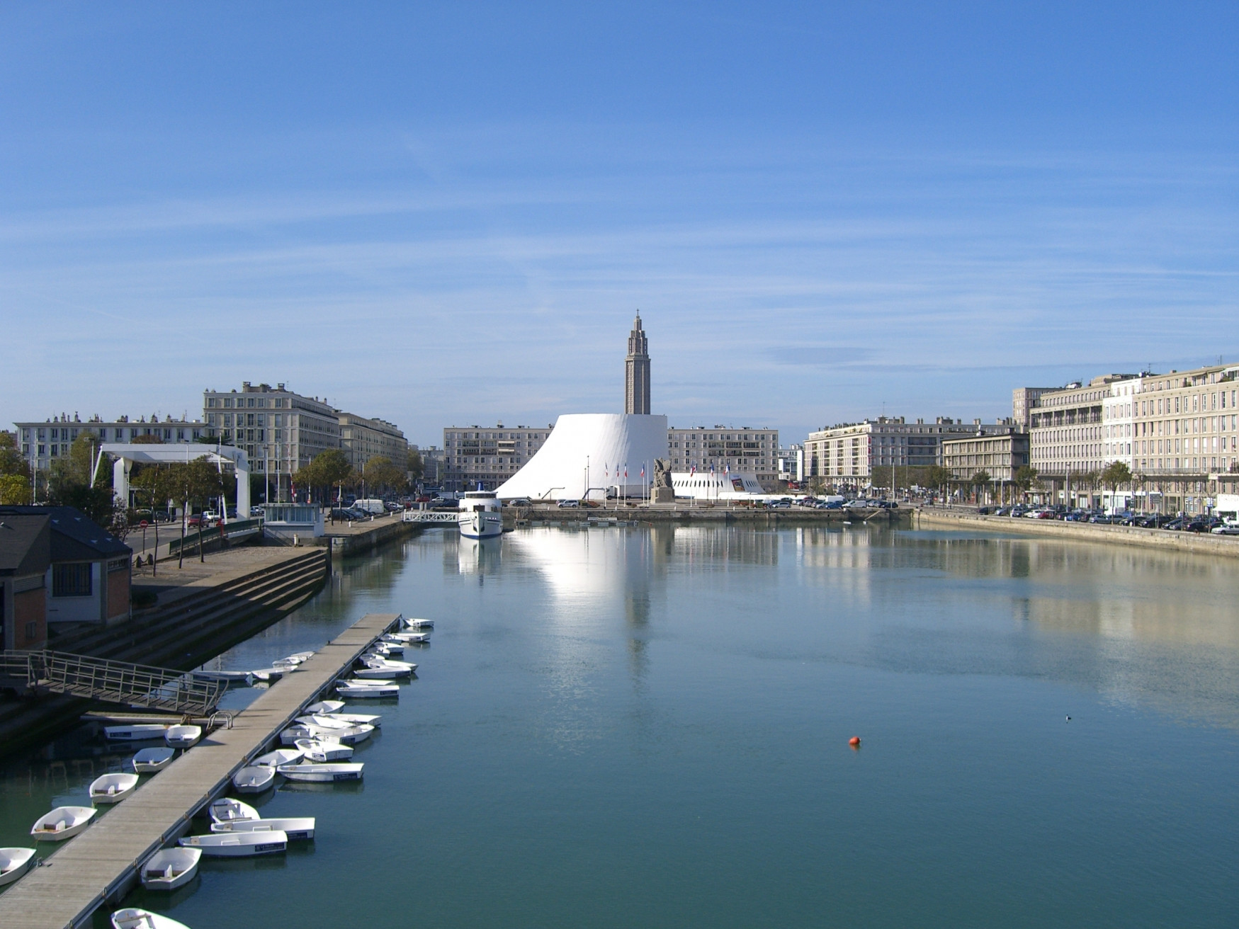 Причал в Гавре, Франция – фотографии Франции