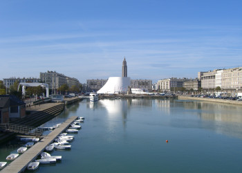 Причал в Гавре, Франция – фотографии Франции