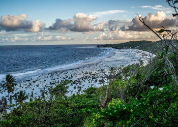 Зеленый берег океан. Остров Науру – фотографии Науру