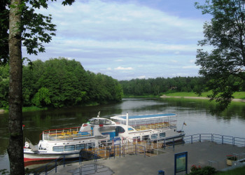 Речной трамвайчик в Друскининкае – фотографии Литвы