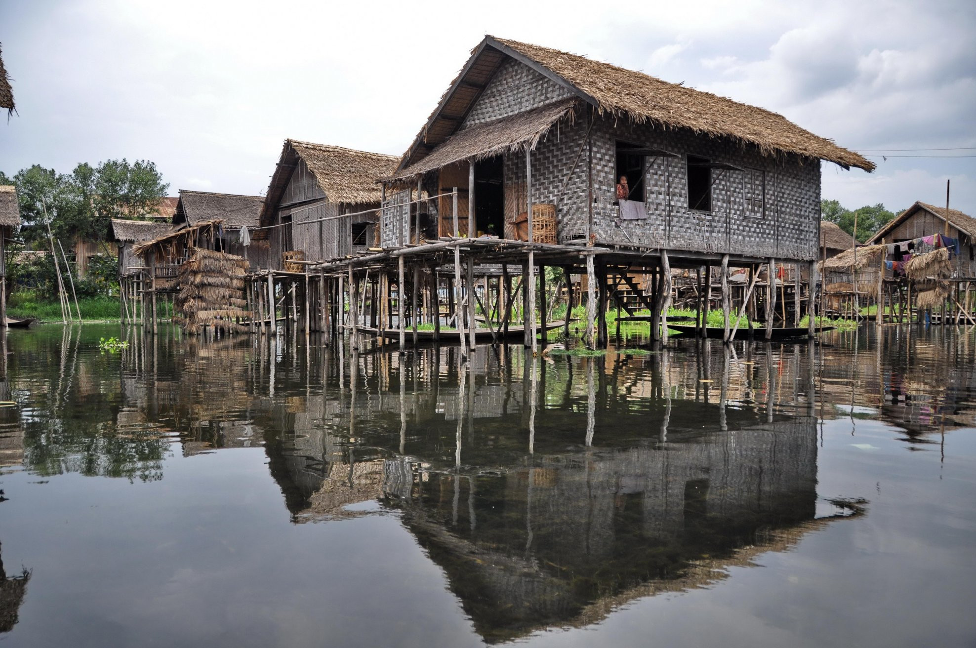 Дома на воде – фотографии Мьянмы