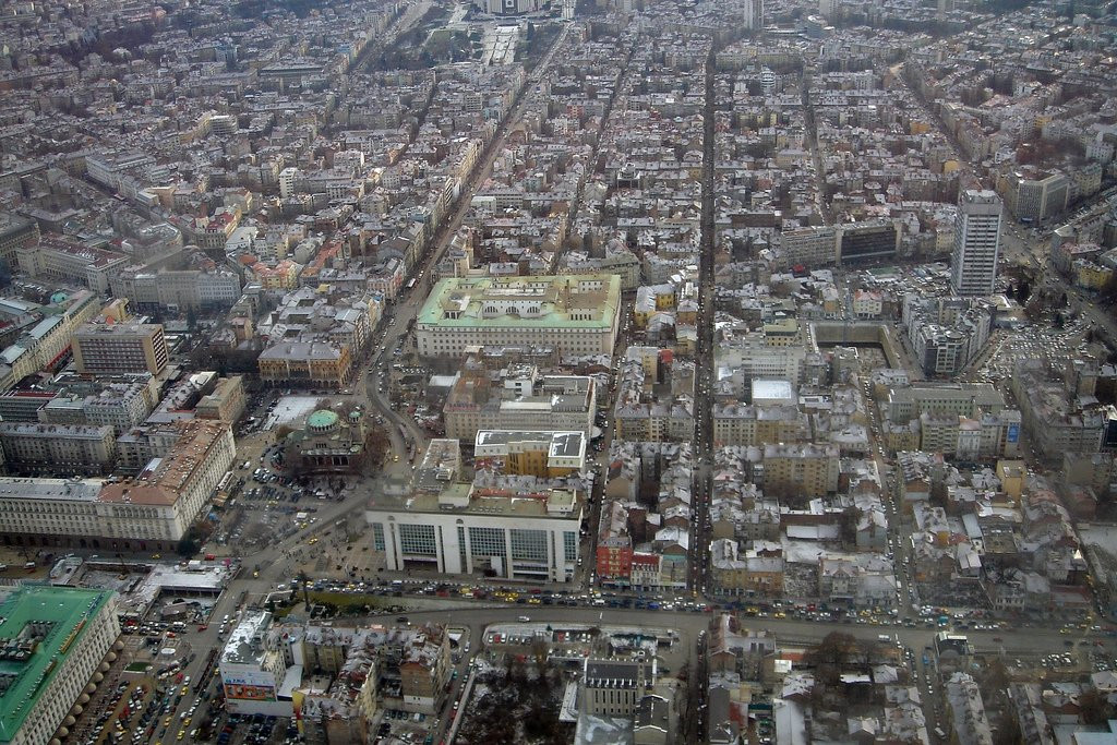 Панорамный вид Софии, Болгария – фотографии Болгарии