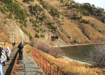 Кругобайкальская железная дорога или КБЖД – фотографии России