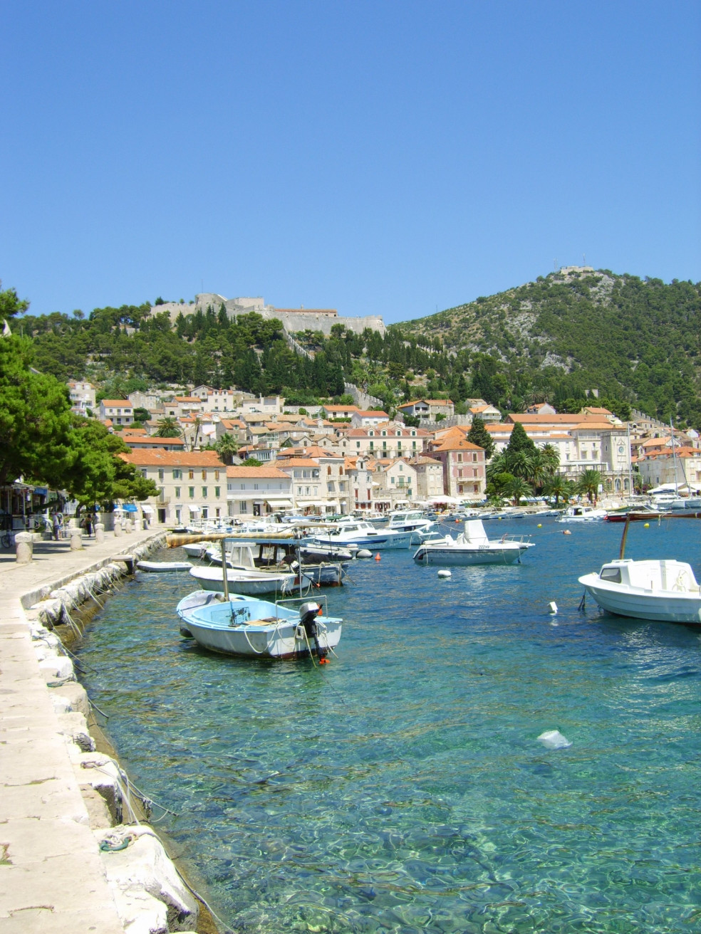 Причал в Хвар, Хорватия. Фото 1 – фотографии Хорватии