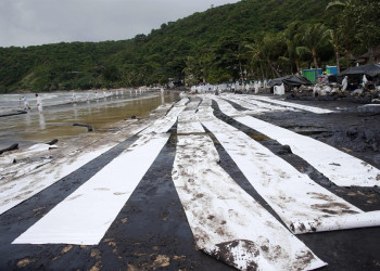 Разлив нефти в заливе Prao Bay. Июль 2013. Фото 13 – фотографии Таиланда