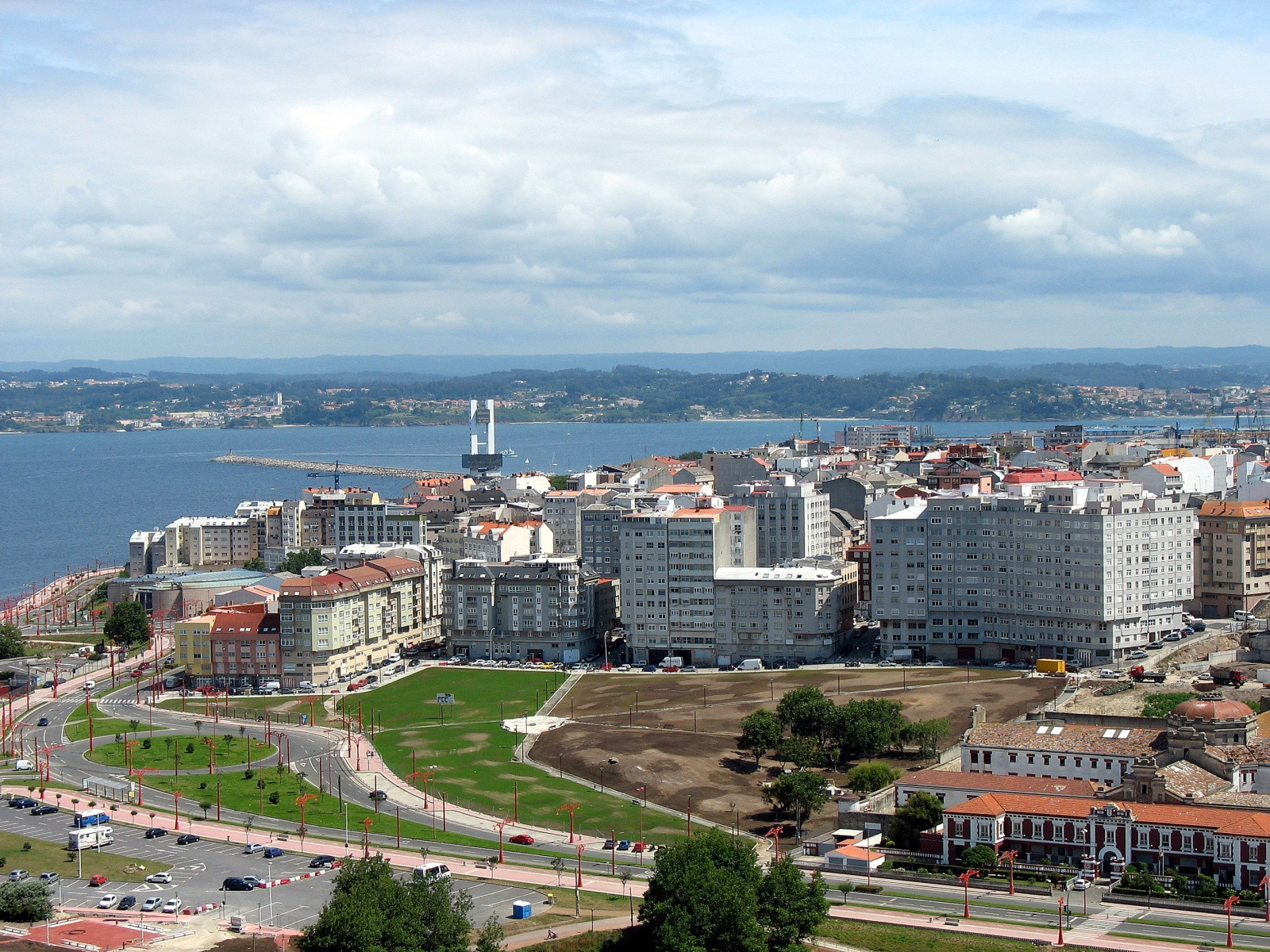 Панорамный вид города Ла-Корунья (La Coruña), Испания – фотографии Испании