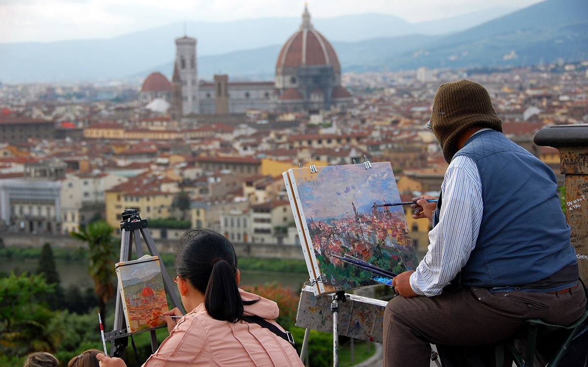Площадь Микеланджело (Piazzale Michelangelo). Флоренция. Фото 2 – фотографии Италии