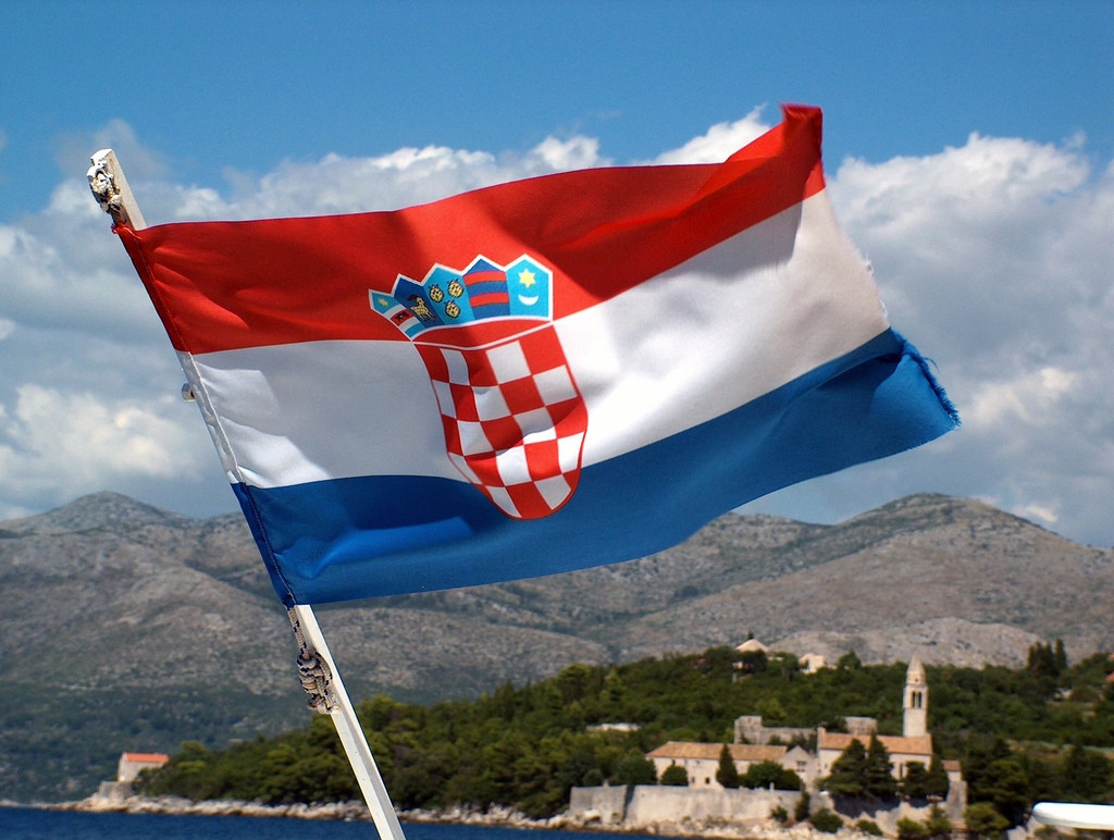 Флаг острова Лопуд, Хорватия – фотографии Хорватии