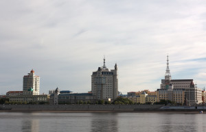 Вид из Благовещенска на китайский берег города Хэйхэ – фотографии России
