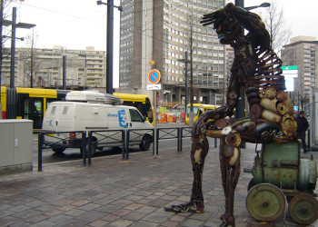 Скульптура в Мюлузе, Франция – фотографии Франции