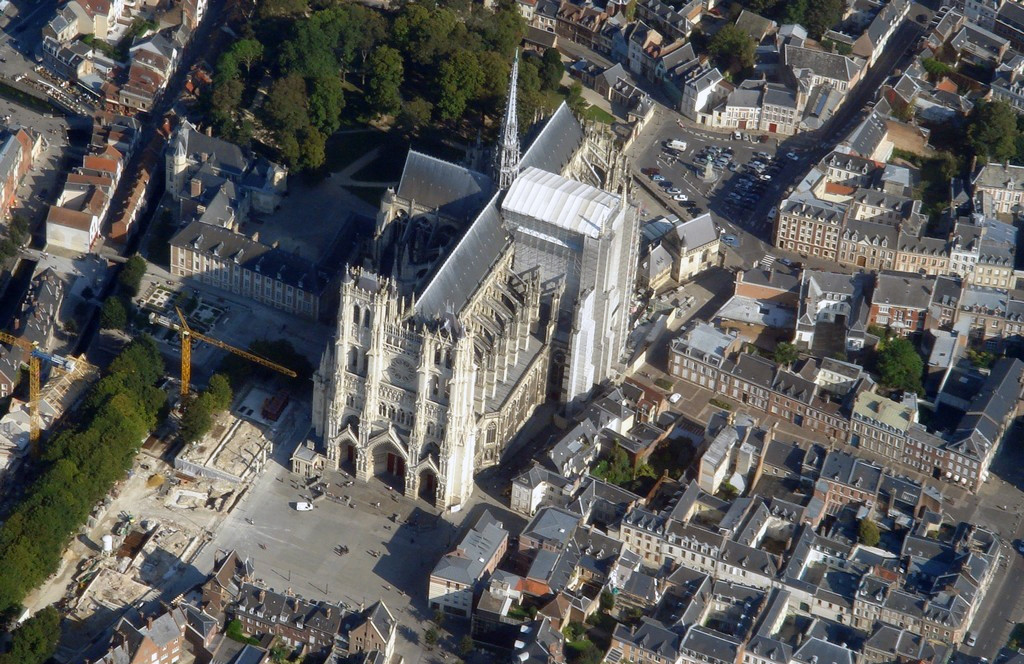 Панорамный вид в Амьене, Франция – фотографии Франции
