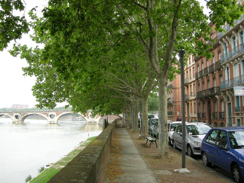 Набережная в Тулузе, Франция. Фото 2 – фотографии Франции