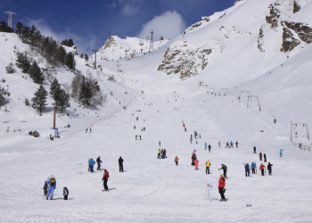 Поляна Азау, бугель, выкат, Россия – фотографии России