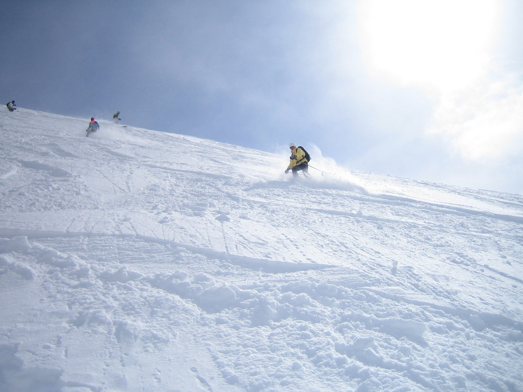 Лыжники в Валлорсине, Франция. Фото 3 – фотографии Франции