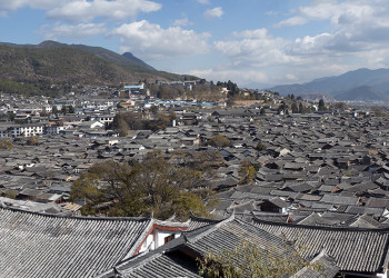 Крыши Старого Лицзяна в Китае. Фото 1 – фотографии Китая