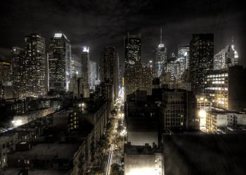 Ночной Манхэттен (Manhattan) – фотографии США