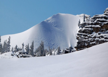 Снег в Шерегеш, Россия. Фото 1 – фотографии России