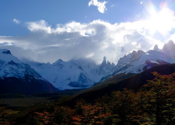 A view of both Cerro Torre and Fitz Roy – фотографии Аргентины