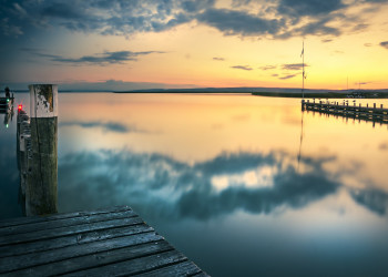 Водная гладь. Нойзидлер-Зе озеро. Австрия – фотографии Австрии