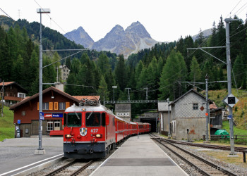 Ретийская железная дорога (Rhätische Bahn). Фото 35 – фотографии Швейцарии