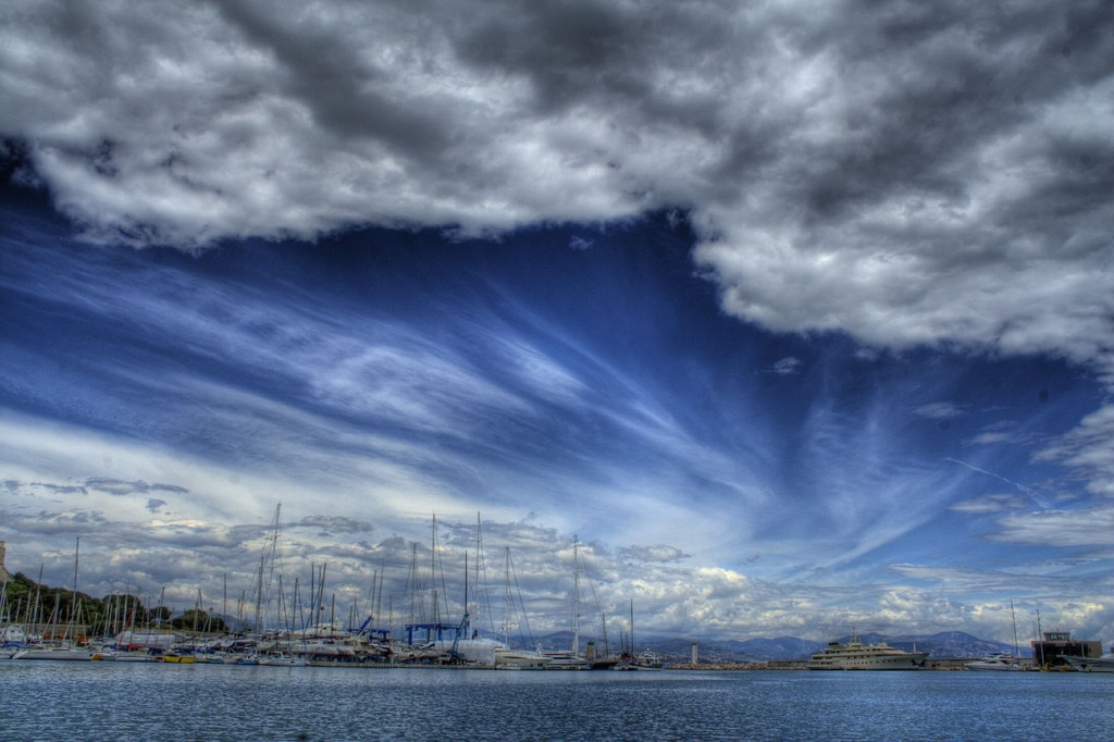 Пейзаж Антиба, Франция – фотографии Франции