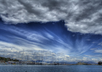 Пейзаж Антиба, Франция – фотографии Франции