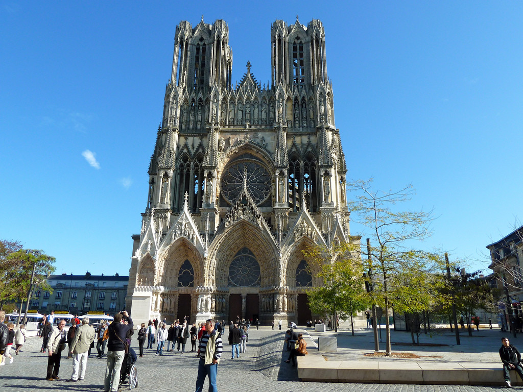 Реймсский собор (Notre-Dame de Reims), Франция – фотографии Франции