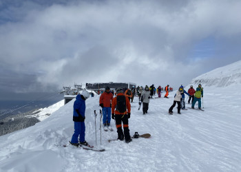 Верхняя станция подъемника Вероника на Роза Хутор – фотографии России