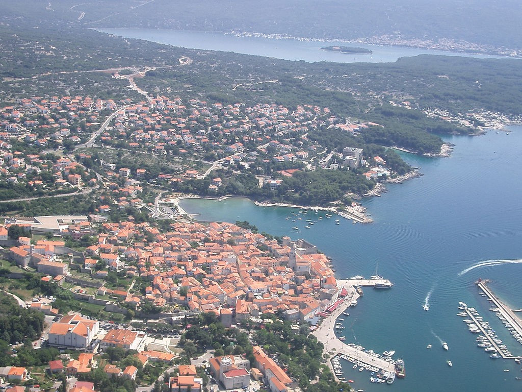 Панорамный вид в Крк, Хорватия. Фото 1 – фотографии Хорватии