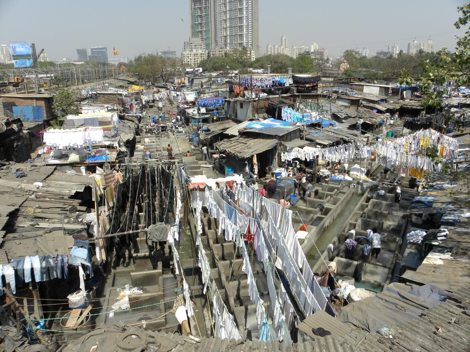 Квартал Дхоби-Гхат (Dhobi Ghat) – фотографии Индии