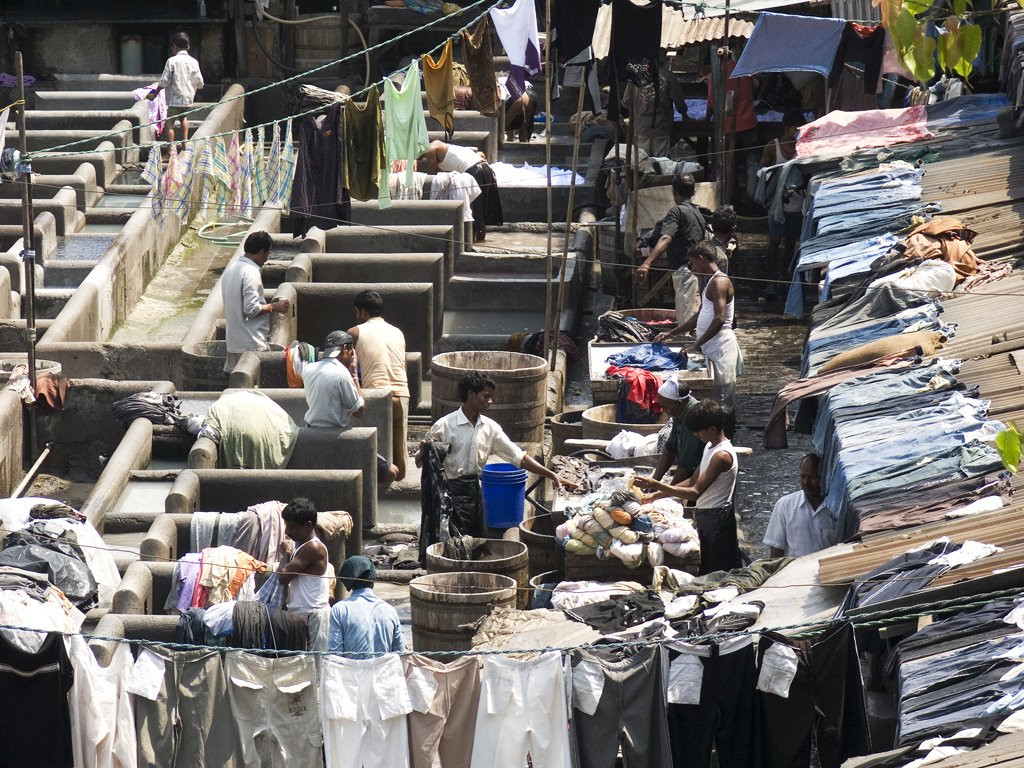 Квартал Дхоби-Гхат – фотографии Индии