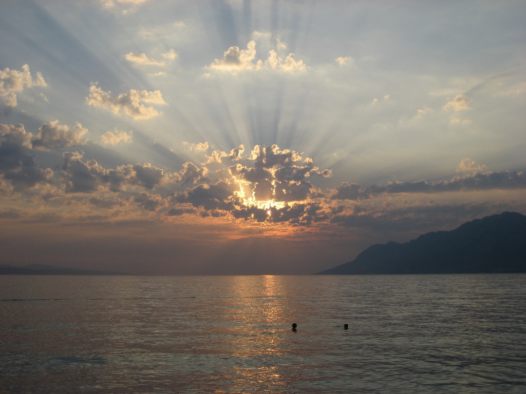 Закат в Брела, Хорватия – фотографии Хорватии