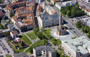 Вид сверху на центр Баня-Лука – фотографии Боснии и Герцеговины